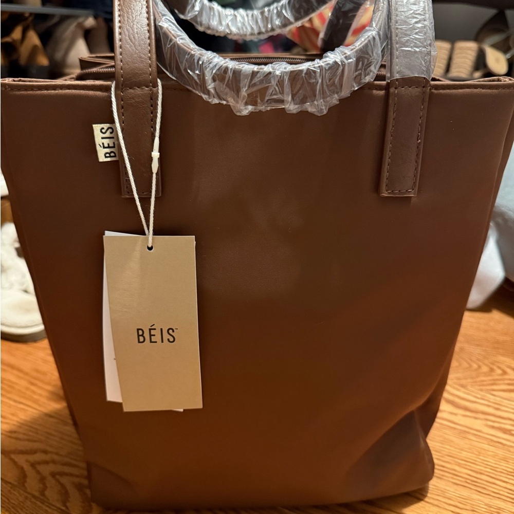 BEIS Commuter Tote Chocolate Brown